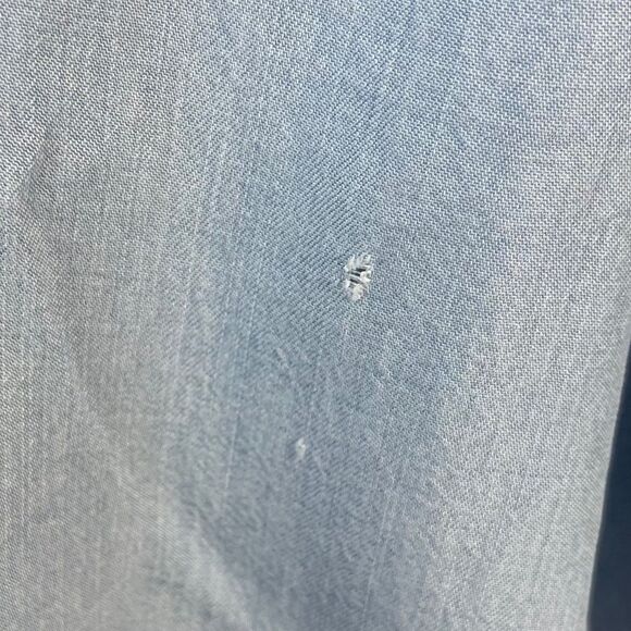 Cloth & Stone Distressed Soft Chambray Crop Jumpsuit Sz S - Picture 10 of 10